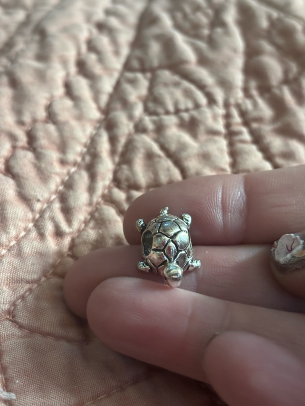 Turtle Charm Pendant in Silver for Bracelet - Picture 8 of 8